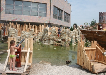 Atrakce zábavního parku Merlin´s Kinderwelt  - Vodní děla