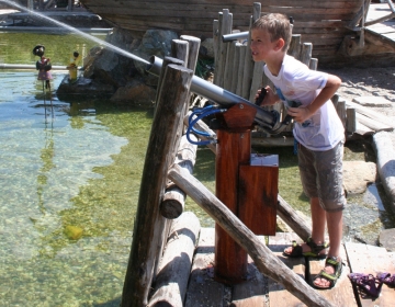 Atrakce zábavního parku Merlin´s Kinderwelt  - Vodní děla